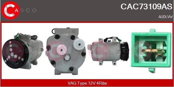 Casco CAC73109AS - Compressore, Climatizzatore www.autoricambi360.it