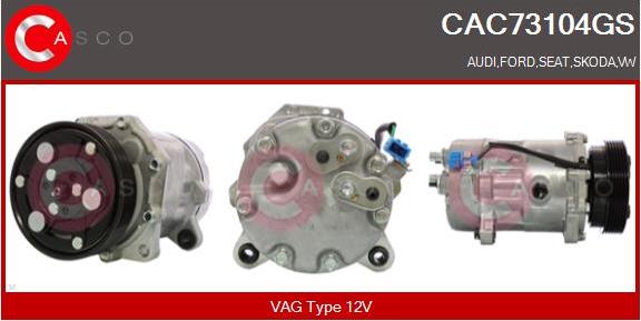 Casco CAC73104GS - Compressore, Climatizzatore www.autoricambi360.it
