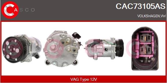 Casco CAC73105AS - Compressore, Climatizzatore www.autoricambi360.it