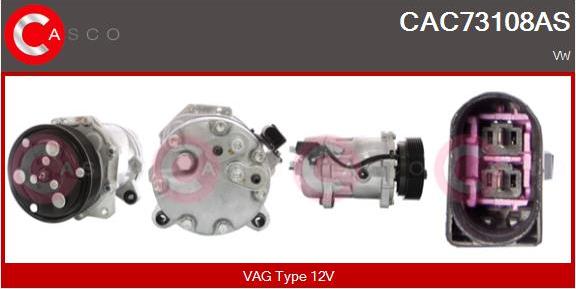 Casco CAC73108AS - Compressore, Climatizzatore www.autoricambi360.it