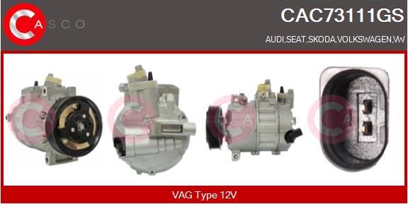 Casco CAC73111GS - Compressore, Climatizzatore www.autoricambi360.it