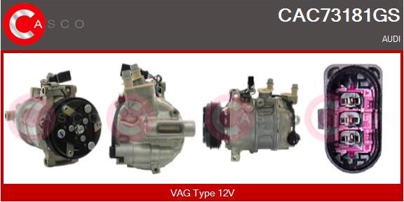 Casco CAC73181GS - Compressore, Climatizzatore www.autoricambi360.it