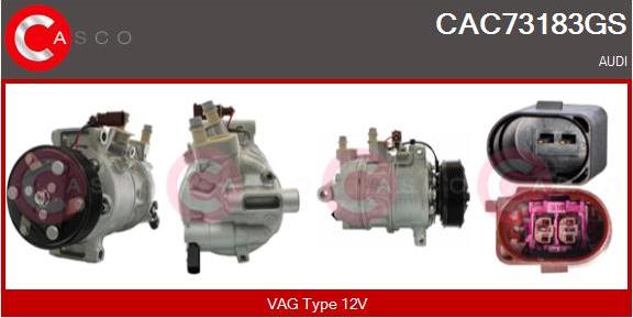 Casco CAC73183GS - Compressore, Climatizzatore www.autoricambi360.it