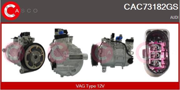 Casco CAC73182GS - Compressore, Climatizzatore www.autoricambi360.it