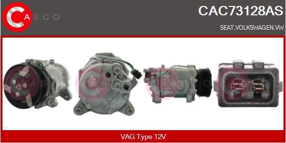 Casco CAC73128AS - Compressore, Climatizzatore www.autoricambi360.it