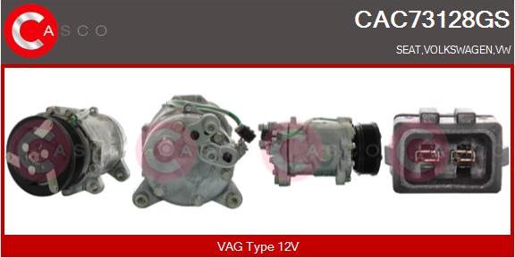 Casco CAC73128GS - Compressore, Climatizzatore www.autoricambi360.it