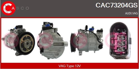 Casco CAC73204GS - Compressore, Climatizzatore www.autoricambi360.it