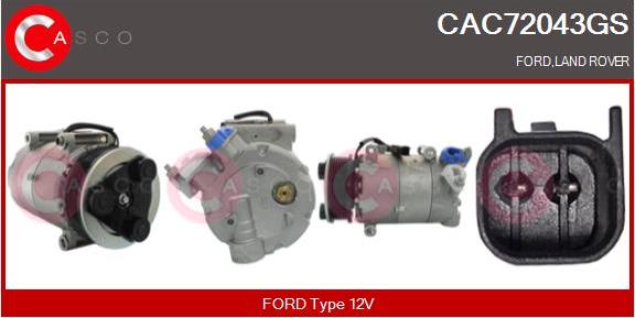 Casco CAC72043GS - Compressore, Climatizzatore www.autoricambi360.it