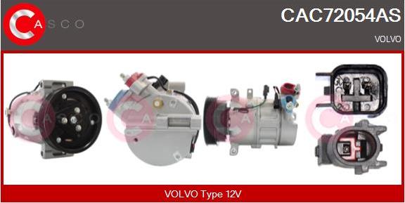 Casco CAC72054AS - Compressore, Climatizzatore www.autoricambi360.it