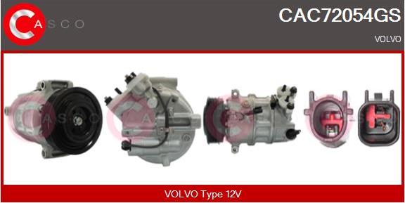 Casco CAC72054GS - Compressore, Climatizzatore www.autoricambi360.it
