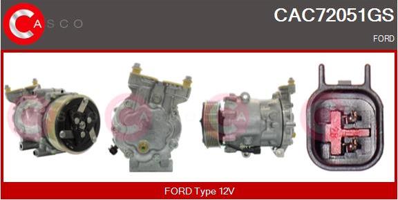 Casco CAC72051GS - Compressore, Climatizzatore www.autoricambi360.it