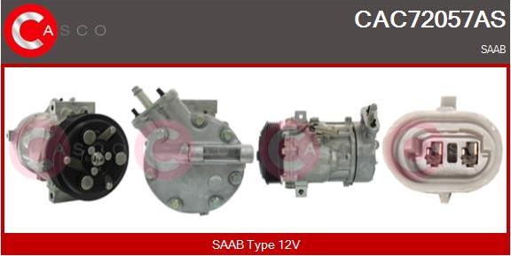 Casco CAC72057AS - Compressore, Climatizzatore www.autoricambi360.it