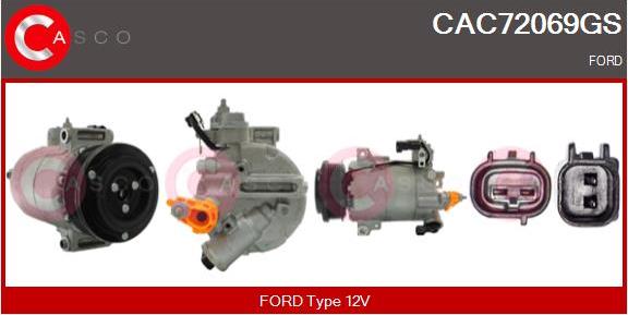 Casco CAC72069GS - Compressore, Climatizzatore www.autoricambi360.it