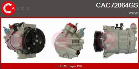 Casco CAC72064GS - Compressore, Climatizzatore www.autoricambi360.it