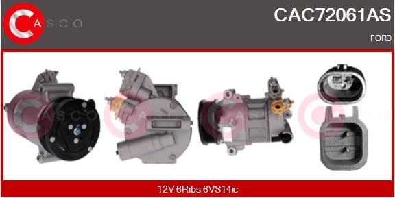 Casco CAC72061AS - Compressore, Climatizzatore www.autoricambi360.it