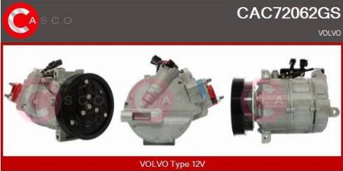 Casco CAC72062GS - Compressore, Climatizzatore www.autoricambi360.it