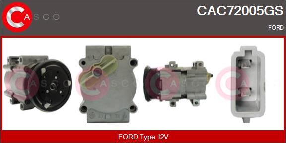 Casco CAC72005GS - Compressore, Climatizzatore www.autoricambi360.it