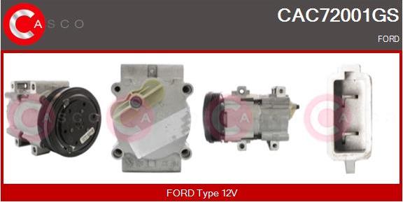 Casco CAC72001GS - Compressore, Climatizzatore www.autoricambi360.it