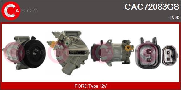 Casco CAC72083GS - Compressore, Climatizzatore www.autoricambi360.it