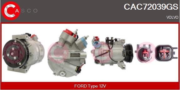 Casco CAC72039GS - Compressore, Climatizzatore www.autoricambi360.it
