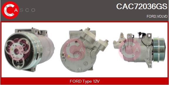 Casco CAC72036GS - Compressore, Climatizzatore www.autoricambi360.it