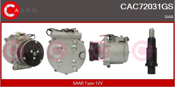 Casco CAC72031GS - Compressore, Climatizzatore www.autoricambi360.it