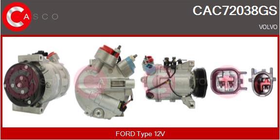 Casco CAC72038GS - Compressore, Climatizzatore www.autoricambi360.it