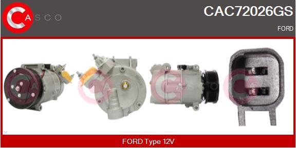 Casco CAC72026GS - Compressore, Climatizzatore www.autoricambi360.it
