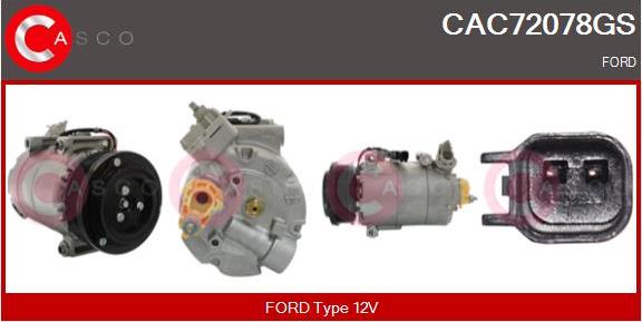 Casco CAC72078GS - Compressore, Climatizzatore www.autoricambi360.it