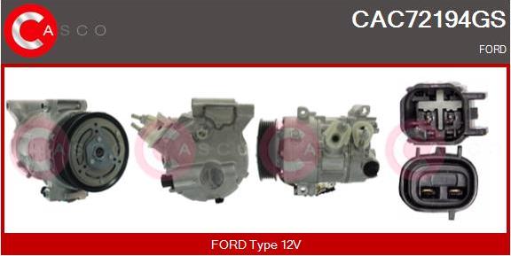 Casco CAC72194GS - Compressore, Climatizzatore www.autoricambi360.it