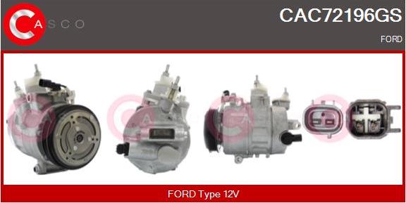 Casco CAC72196GS - Compressore, Climatizzatore www.autoricambi360.it