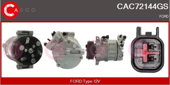 Casco CAC72144GS - Compressore, Climatizzatore www.autoricambi360.it