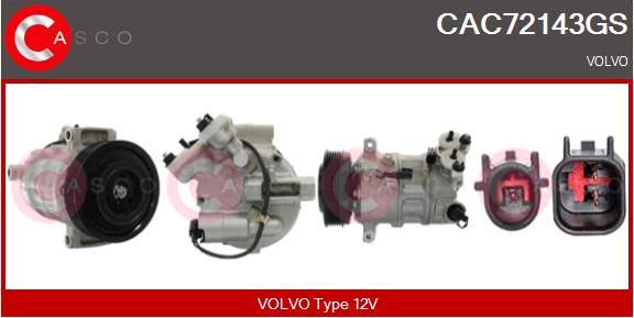 Casco CAC72143GS - Compressore, Climatizzatore www.autoricambi360.it