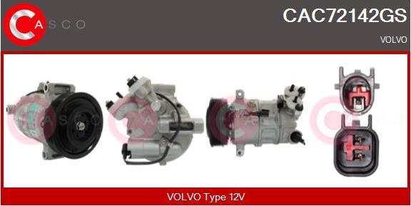 Casco CAC72142GS - Compressore, Climatizzatore www.autoricambi360.it