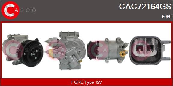 Casco CAC72164GS - Compressore, Climatizzatore www.autoricambi360.it
