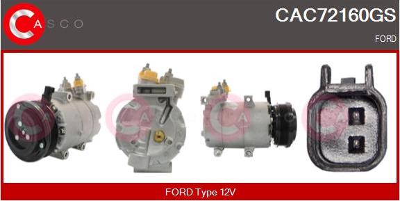 Casco CAC72160GS - Compressore, Climatizzatore www.autoricambi360.it