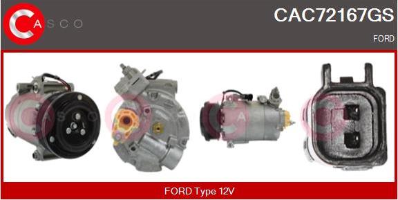 Casco CAC72167GS - Compressore, Climatizzatore www.autoricambi360.it