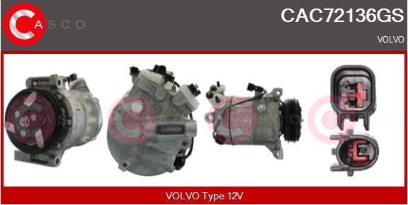 Casco CAC72136GS - Compressore, Climatizzatore www.autoricambi360.it