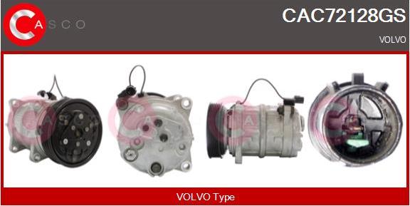 Casco CAC72128GS - Compressore, Climatizzatore www.autoricambi360.it