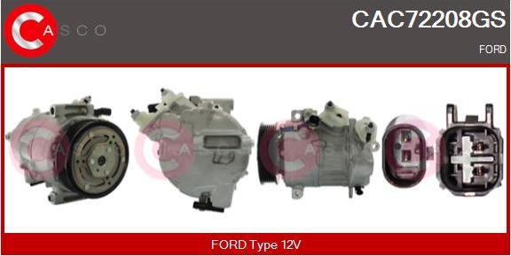 Casco CAC72208GS - Compressore, Climatizzatore www.autoricambi360.it