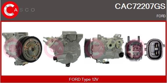 Casco CAC72207GS - Compressore, Climatizzatore www.autoricambi360.it