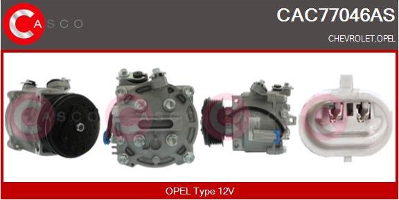 Casco CAC77046AS - Compressore, Climatizzatore www.autoricambi360.it