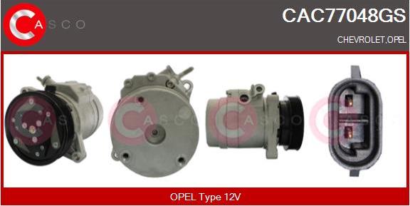 Casco CAC77048GS - Compressore, Climatizzatore www.autoricambi360.it