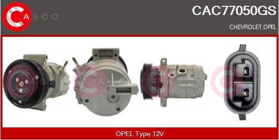 Casco CAC77050GS - Compressore, Climatizzatore www.autoricambi360.it