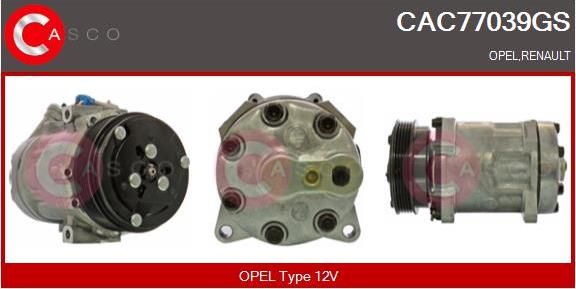 Casco CAC77039GS - Compressore, Climatizzatore www.autoricambi360.it