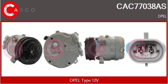 Casco CAC77038AS - Compressore, Climatizzatore www.autoricambi360.it