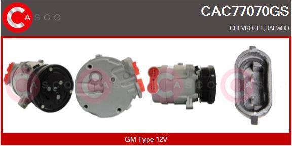 Casco CAC77070GS - Compressore, Climatizzatore www.autoricambi360.it
