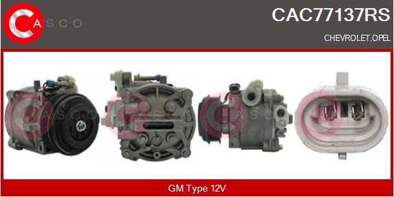 Casco CAC77137RS - Compressore, Climatizzatore www.autoricambi360.it