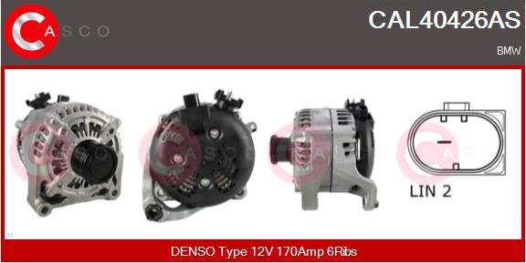 Casco CAL40426AS - Alternatore www.autoricambi360.it