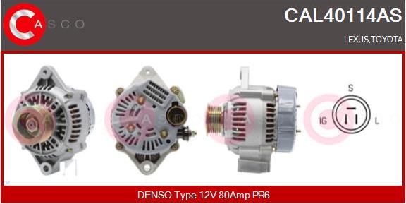 Casco CAL40114AS - Alternatore www.autoricambi360.it